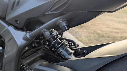 Honda CB650R with passenger footrest delete bracket installed